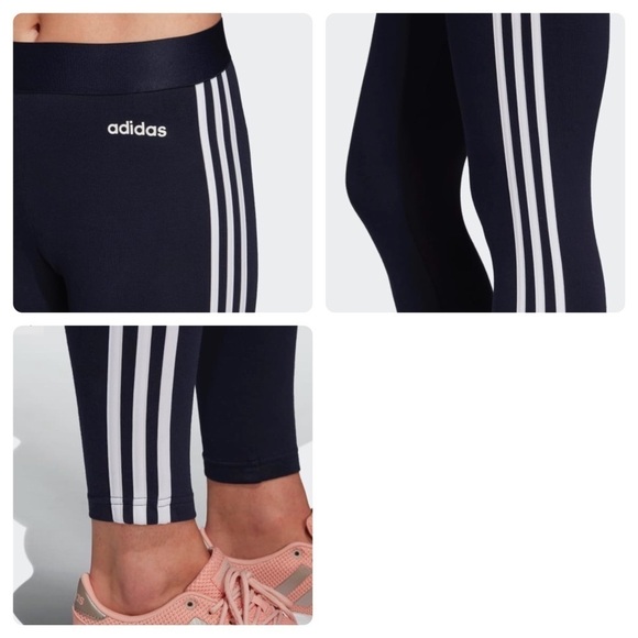 LAST ONE!! Adidas Ladies 3 Stripe Tight Leggings - Picture 6 of 14